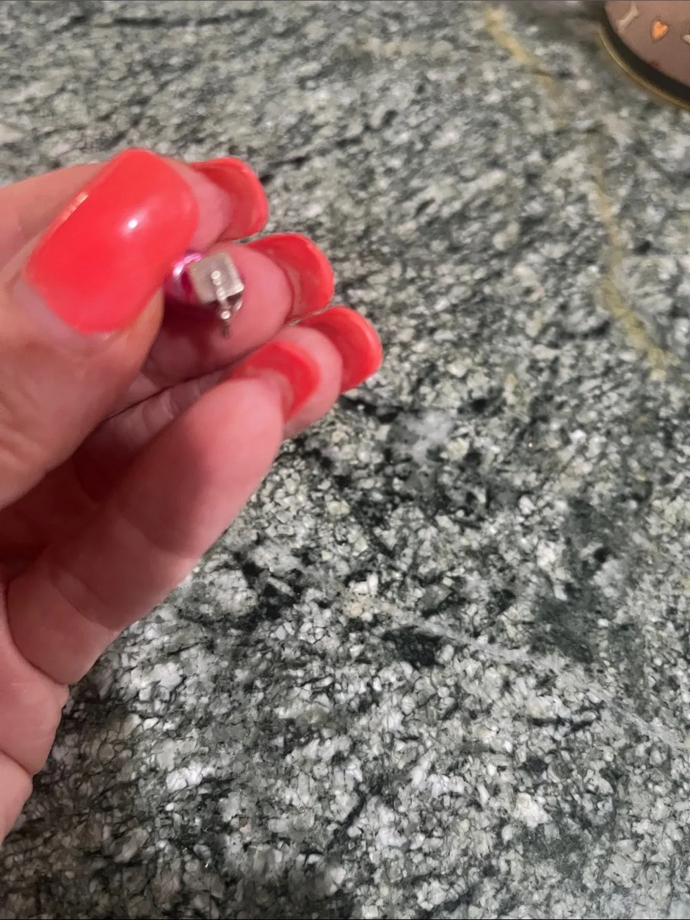 Pandora Pink Heart Charm Graduation Accent with 2025 Detail